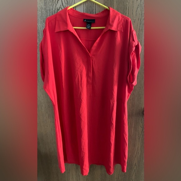 Lane Bryant Cap Sleeve Mini Summer V-Neck Dress - Picture 1 of 8